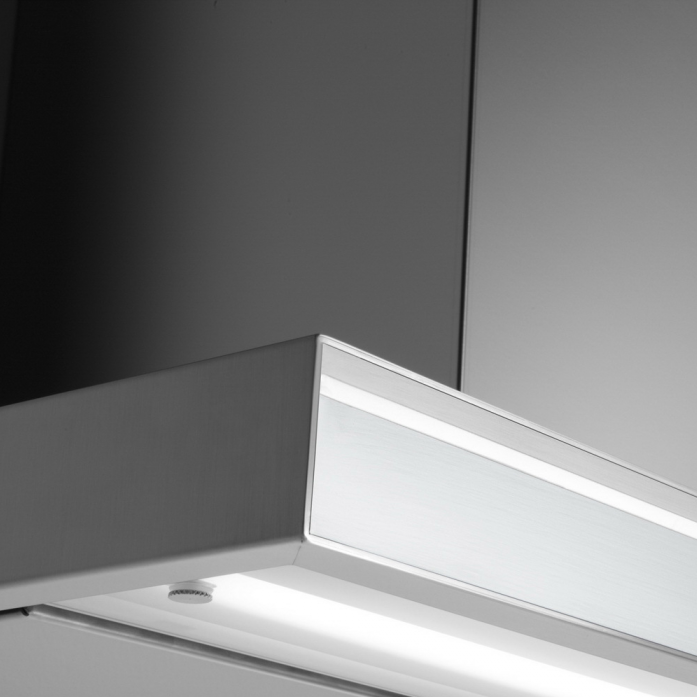 Островная вытяжка Falmec Lumina NRS Isola Steel Glass 90 CLMI90.00P2#NEUI490F в магазине «На диване» в Саратове  — Выгодная цена