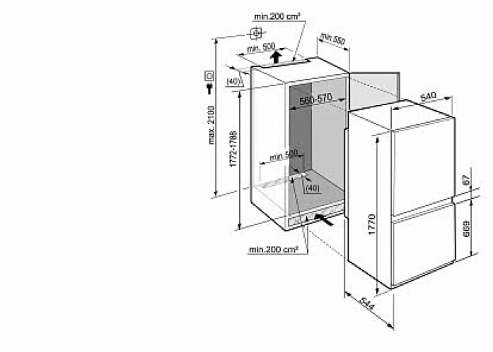 Встраиваемый холодильник Liebherr ICS 3304 в магазине «На диване» в Саратове  — Выгодная цена
