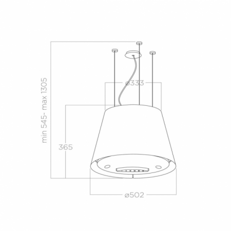Островная вытяжка Elica EASY UX BL MAT/F/50 PRF0120352A в магазине «На диване» в Саратове  — Выгодная цена