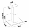 Островная вытяжка Falmec Luce Isola Glass Black 90 см CLHI90.00P6#ZZZN491F в магазине «На диване» в Саратове  — Выгодная цена